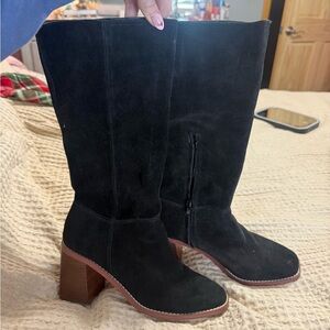 Crown Vintage Black Heeled Boots